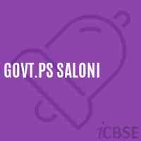 Govt.Ps Saloni Primary School Logo