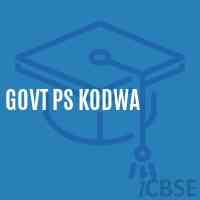 Govt Ps Kodwa Primary School Logo