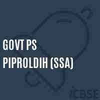 Govt Ps Piproldih (Ssa) Primary School Logo