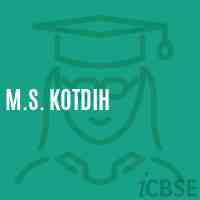 M.S. Kotdih Middle School Logo