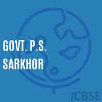 Govt. P.S. Sarkhor Primary School Logo