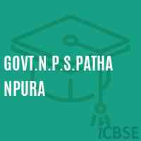 Govt.N.P.S.Pathanpura Primary School Logo