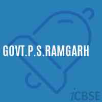 Govt.P.S.Ramgarh Primary School Logo