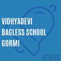 Vidhyadevi Bagless School Gormi Logo