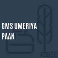 Gms Umeriya Paan Middle School Logo