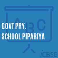 Govt Pry. School Pipariya Logo