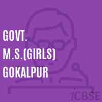 Govt. M.S.(Girls) Gokalpur Middle School Logo