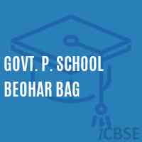Govt. P. School Beohar Bag Logo