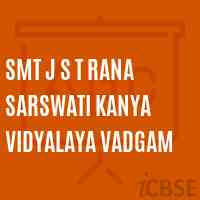 Smt J S T Rana Sarswati Kanya Vidyalaya Vadgam Senior Secondary School Logo
