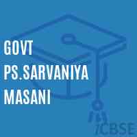 Govt Ps.Sarvaniya Masani Primary School Logo