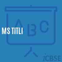 Ms Titli Middle School Logo
