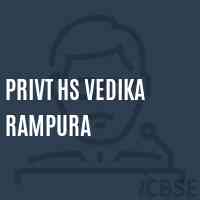 Privt Hs Vedika Rampura Secondary School Logo