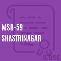 Msb-59 Shastrinagar Middle School Logo