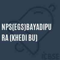 Nps(Egs)Bayadipura (Khedi Bu) Primary School Logo