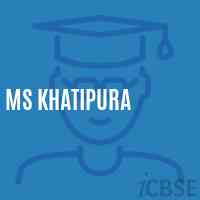 Ms Khatipura Middle School Logo
