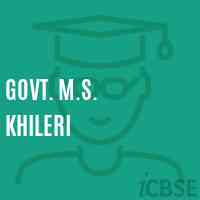 Govt. M.S. Khileri Middle School Logo