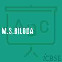 M.S.Biloda Middle School Logo