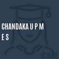 Chandaka U P M E S School Logo