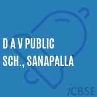 D A V Public Sch., Sanapalla Senior Secondary School Logo