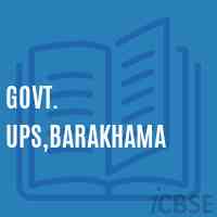 Govt. Ups,Barakhama Middle School Logo