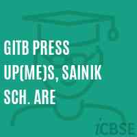 Gitb Press Up(Me)S, Sainik Sch. Are School Logo