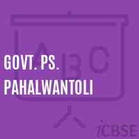 Govt. Ps. Pahalwantoli Primary School Logo