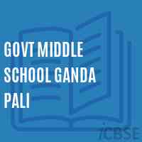 Govt Middle School Ganda Pali Logo