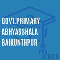 Govt.Primary Abhyasshala Baikunthpur Primary School Logo