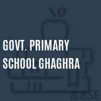 Govt. Primary School Ghaghra Logo