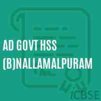 Ad Govt Hss (B)Nallamalpuram High School Logo