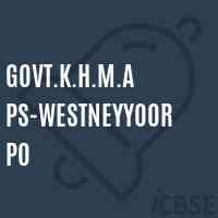 Govt.K.H.M.A Ps-Westneyyoor Po Primary School Logo