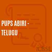 Pups Abiri - Telugu Primary School Logo