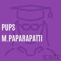 Pups M.Paparapatti Primary School Logo