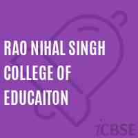 Rao Nihal Singh College of Educaiton Logo
