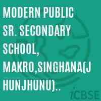 Modern Public Sr. Secondary School, Makro,Singhana(Jhunjhunu) Rajasthan Logo