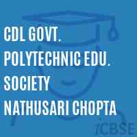 Cdl Govt. Polytechnic Edu. Society Nathusari Chopta College Logo