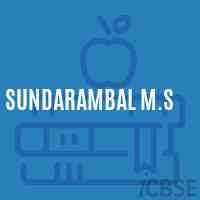 Sundarambal M.S Middle School Logo
