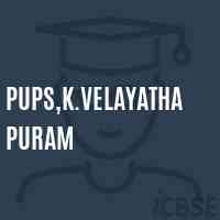Pups,K.Velayathapuram Primary School Logo