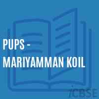 Pups - Mariyamman Koil Primary School Logo