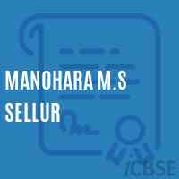 Manohara M.S Sellur Middle School Logo
