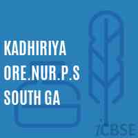 Kadhiriya Ore.Nur.P.S South Ga Primary School Logo