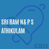 Sri Ram N& P S Athikulam Primary School Logo