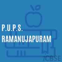 P.U.P.S. Ramanujapuram Primary School Logo