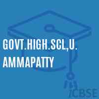 Govt.High.Scl,U.Ammapatty Secondary School Logo