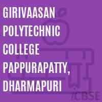Girivaasan Polytechnic College Pappurapatty, Dharmapuri Logo