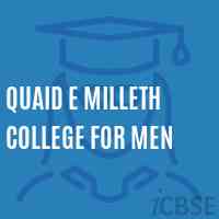 Quaid E Milleth College For Men Logo