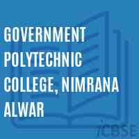 Government Polytechnic College, Nimrana Alwar Logo