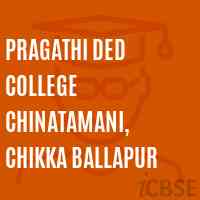 Pragathi Ded College Chinatamani, Chikka Ballapur Logo