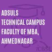 Adsuls Technical Campus Faculty of Mba, Ahmednagar College Logo