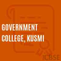 Government College, Kusmi Logo